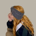 Bowknot Cable Knit Headband - DippedShop Wholesale - #9523