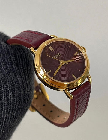 Vintage Premium Leather Band Watch DP25E438
