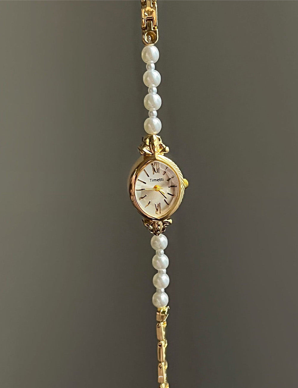 Fashion Small Dail Pearl Bracelet Quartz Watch DP25E448