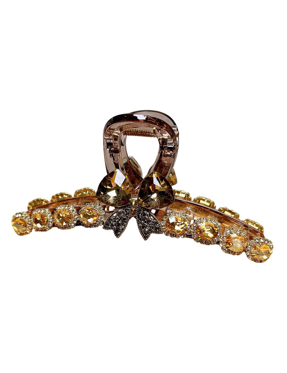 Exquisite Rhinestone Bow Hair Claw DP25D991