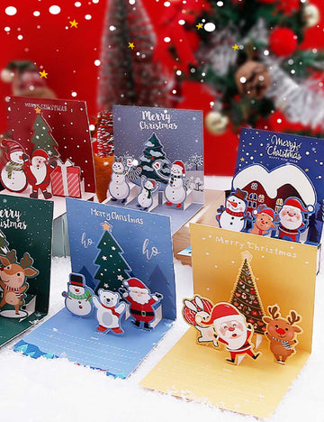 Creative Christmas 3D Pop Up Greeting Card DP25H493