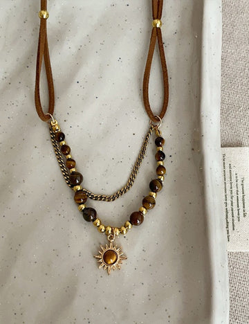 Vintage Sunflower Pendant Necklace - DippedShop Wholesale - #4627