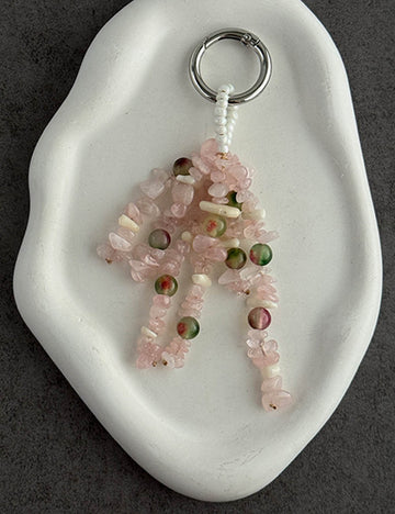 Cute Handcrafted Irregular Stone Bead Bag Charm DP25H625