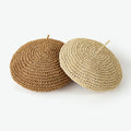 Vintage Artist Hnadmade Straw Beret Hat MK2CK6W6HAT64
