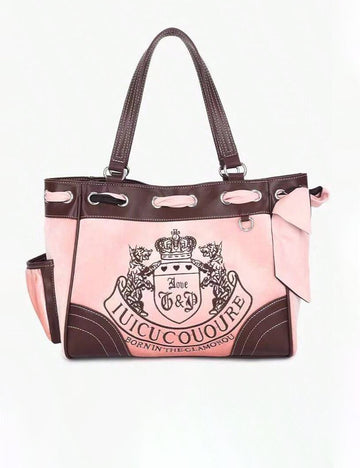 Retro Color Block Tote Bag - DippedShop Wholesale - #1843