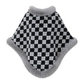 Plaid Faux Fur Poncho Cape - DippedShop Wholesale - #4899