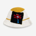 Color Block Splice Floral Jacquard Bucket Hat 6W6HAT634