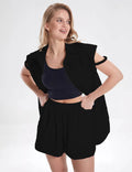 Sleeveless Shirt Shorts Set - DippedShop Wholesale - #8451