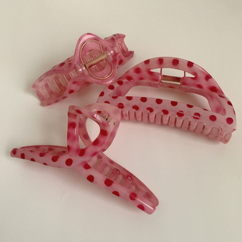 Cute Polka Dots Geometric Hair Claw DP25F995