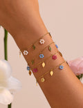 Gold Plated Daisy Chain Bracelet - DippedShop Wholesale - #1219