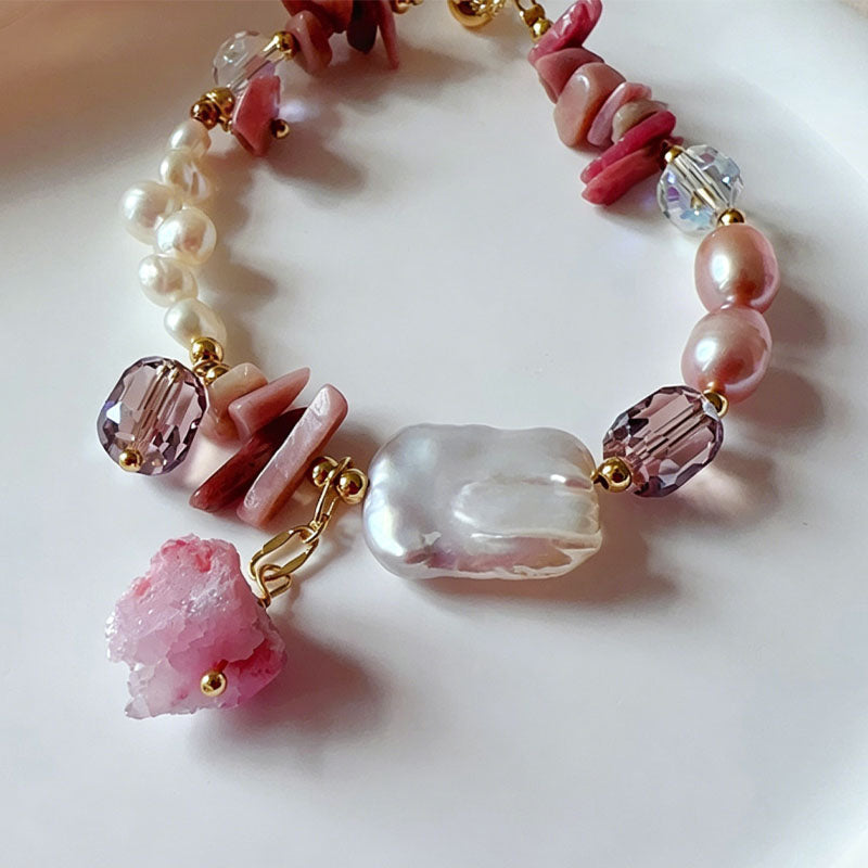 Luxury Baroque Pearl Bracelet - DippedShop Wholesale - #4723