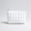 Minimalist Solid Color Quilt Shell Cosmetic Bag 6C5CO271