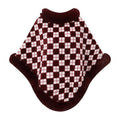 Plaid Faux Fur Poncho Cape - DippedShop Wholesale - #7667