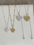 Woven Heart Pendant Necklace - DippedShop Wholesale - #0835