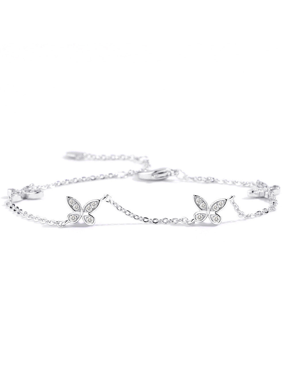 Cubic Zirconia Butterfly Bracelet - DippedShop Wholesale - #0867