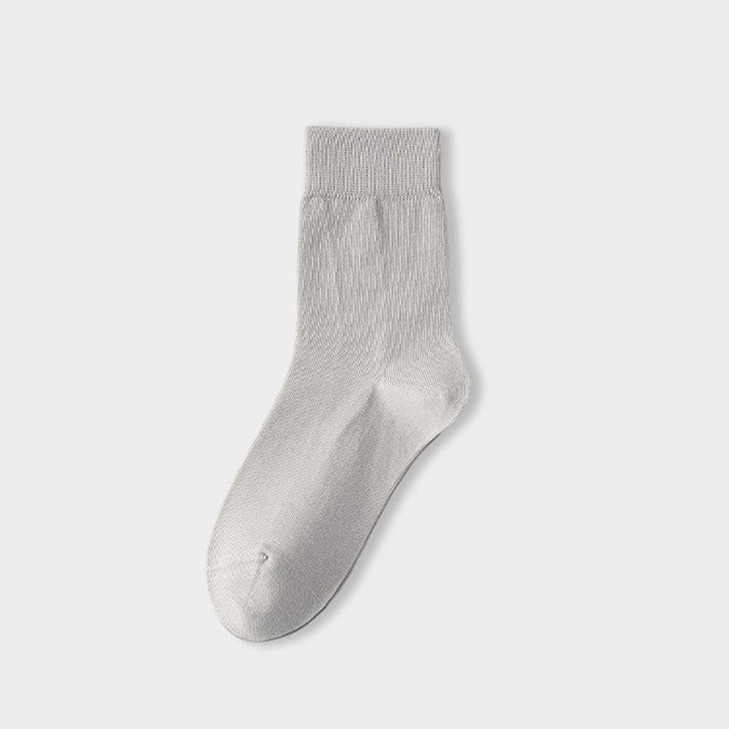 Solid Cotton Crew Socks - DippedShop Wholesale - #7955