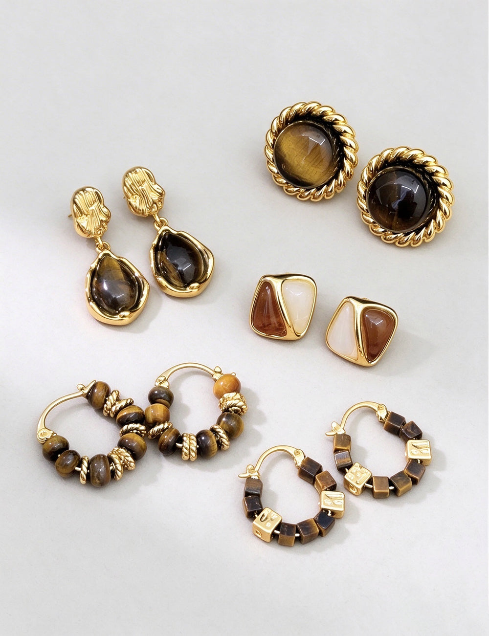 Geometric Stud Earrings - DippedShop Wholesale - #1203