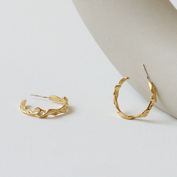 Irregular Simple Cool Hoop Earrings DPJE1855