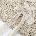 Lace Strap Straw Hat - DippedShop Wholesale - #4899