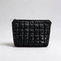 Minimalist Solid Color Quilt Shell Cosmetic Bag 6C5CO271