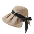 Elegant Bow Knot Wide Brim Bucket Hat 8BK6HAT158T