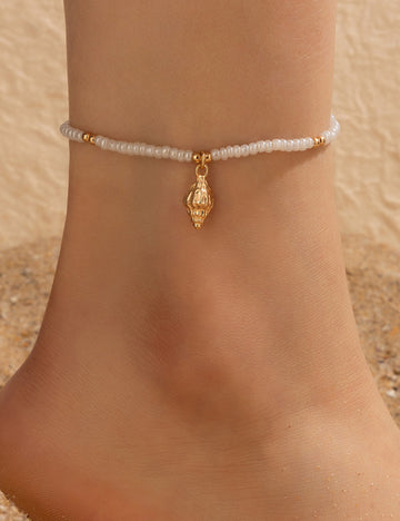 Shell Conch Scallop Beading Anklet DPJA14