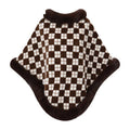 Plaid Faux Fur Poncho Cape - DippedShop Wholesale - #3203