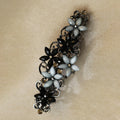 Rhinestone Flower Hair Barrette - DippedShop Wholesale - #8099