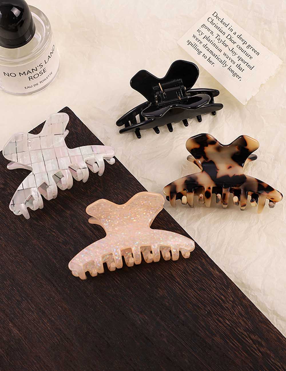 Elegant Iridescent Acetate Small Hair Claw DP25E884