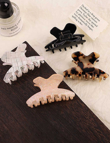 Elegant Iridescent Acetate Small Hair Claw DP25E884