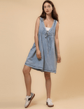 Sleeveless Denim Jumpsuit - DippedShop Wholesale - #4147