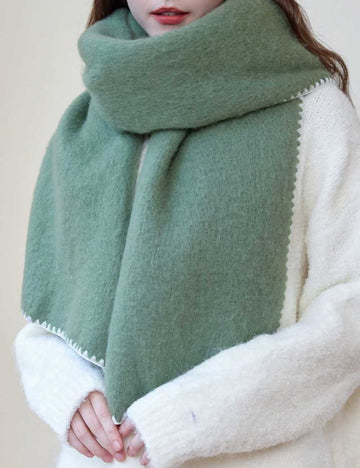 Soft Solid Color Thick Warm Scarf DP25F613
