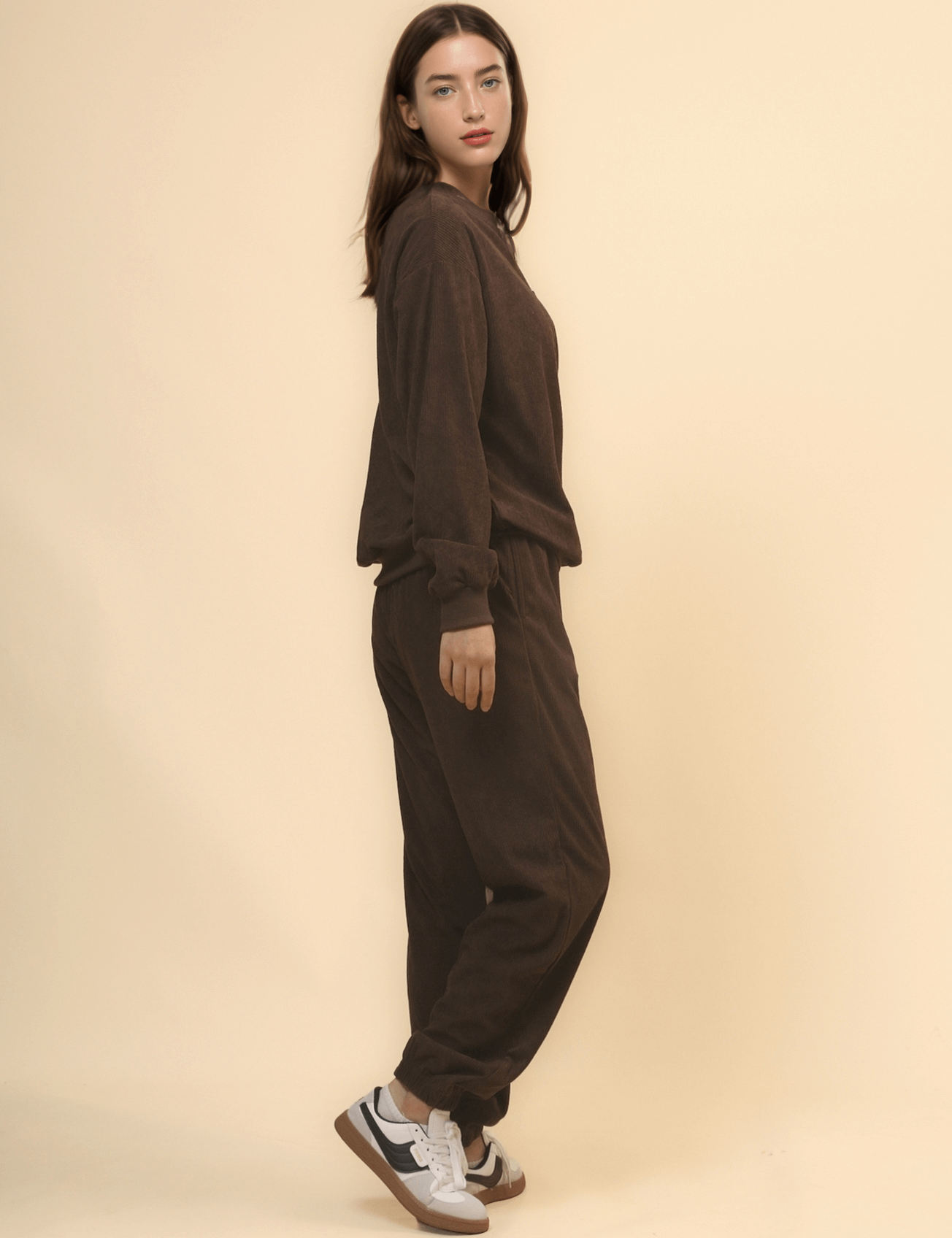 Corduroy Pullover Set - DippedShop Wholesale - #9123