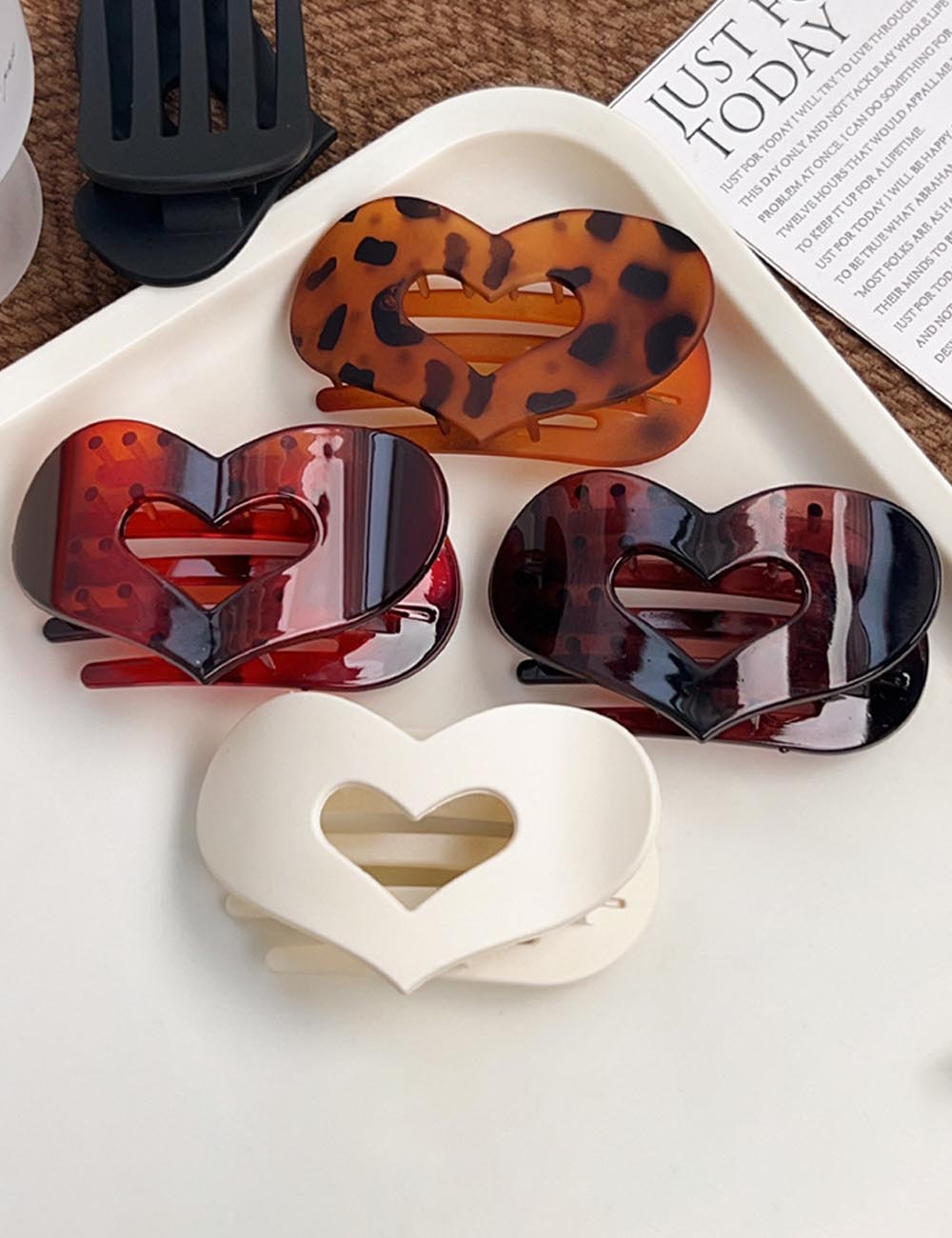 Stylish Flat Hair Heart Claw Clip DP25E891