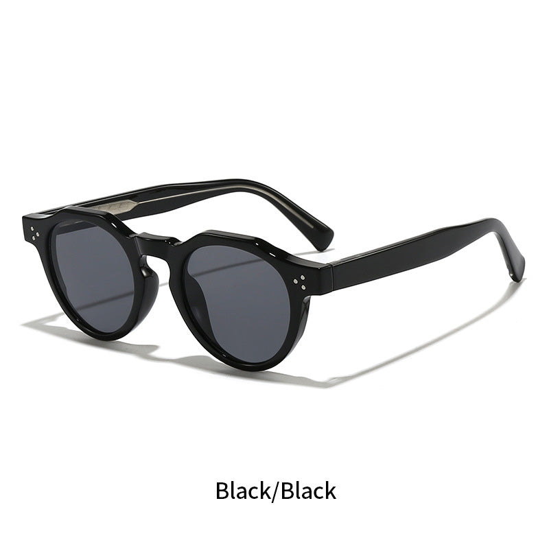 Retro Round Polarized Sunglasses - DippedShop Wholesale - #1411