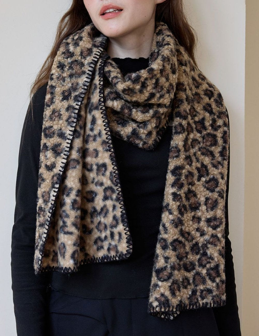 Leopard Print Vintage Warm Scarves DPS1301