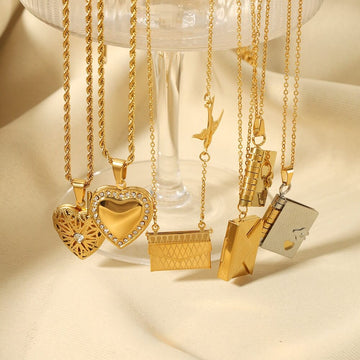 Simple Zircon Pendant Chain Necklace DP25B756