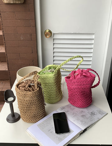 Summer Woven Bucket Bag DPWB9