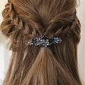 Rhinestone Flower Hair Barrette - DippedShop Wholesale - #9619
