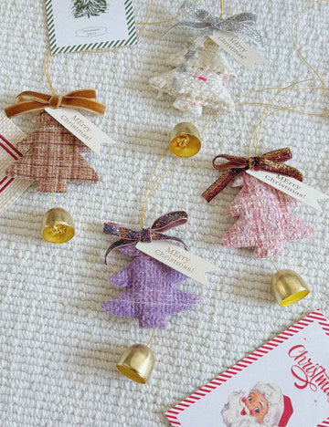 Cute Handmade Christmas Tree Bell Wall Hanging DP25H451
