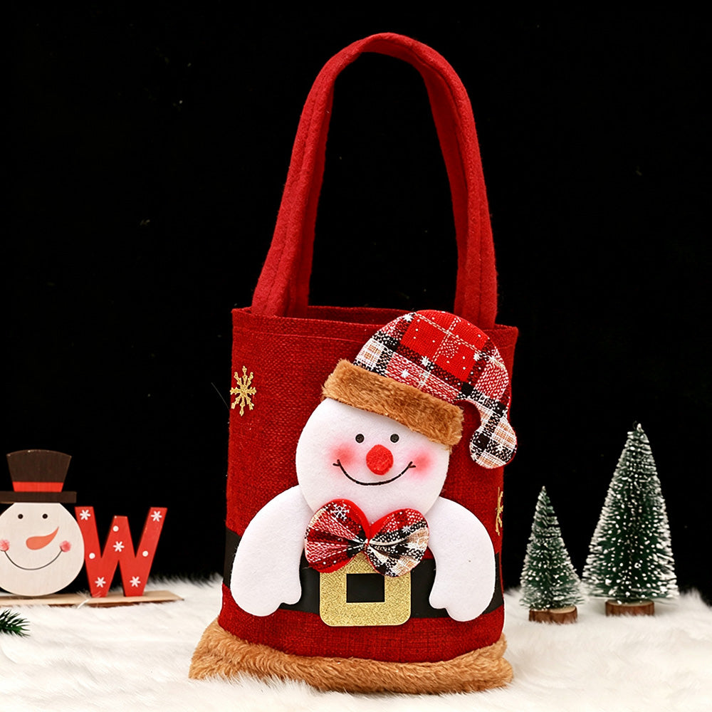 Christmas Plush Doll Gift Pouch Handbag 6W10BOB1351