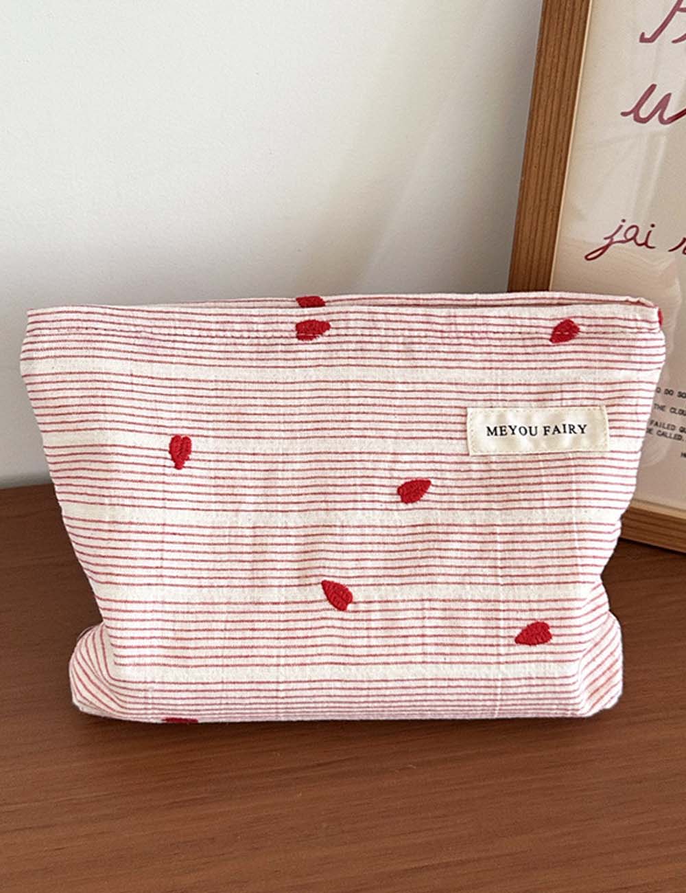 Striped Color Block Makeup Bag - DippedShop Wholesale - #0931
