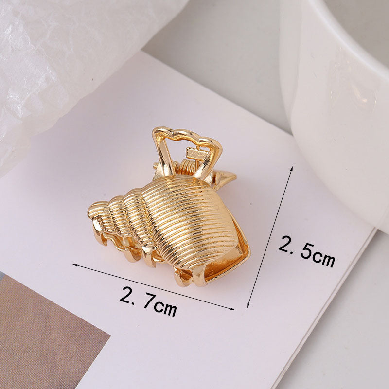 Gold Sea Conch Hair Claw - DippedShop Wholesale - #0755