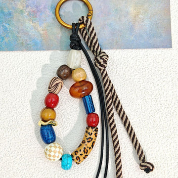 Casual Bohemian Bead Keychain Bag Charm DP25C770