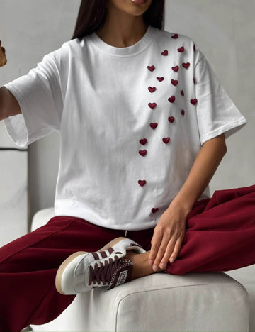 Love Decor Simple Loose Short Sleeves Top DP25B447