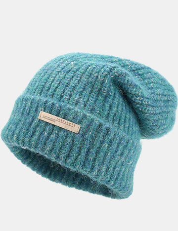 Simple Solid Color Thermal Ribbed Knit Beanie DP25H716