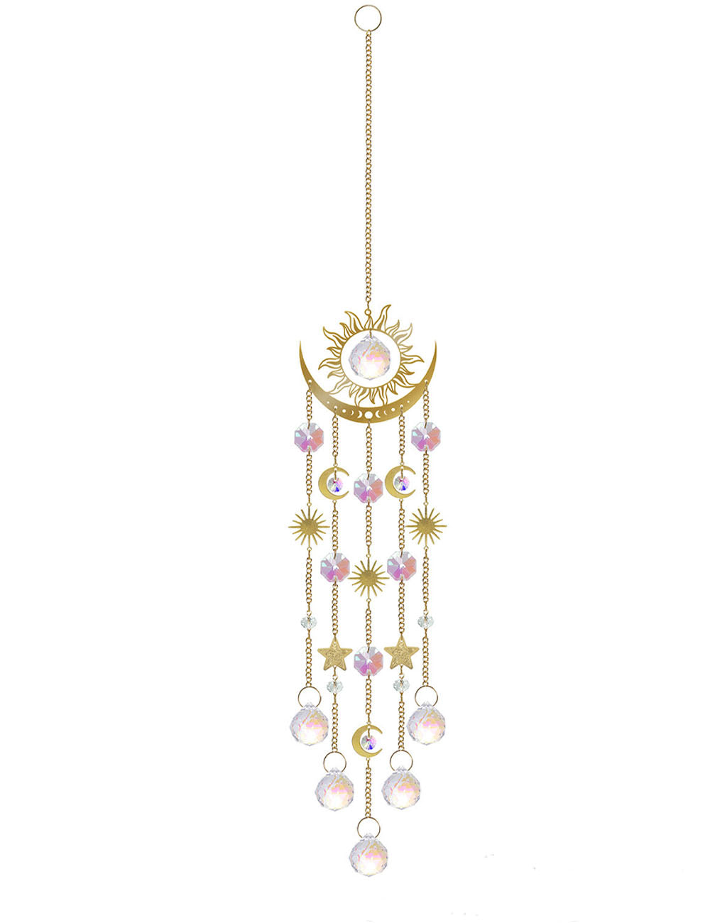 Vintage Gold Crystal Pendant - DippedShop Wholesale - #2755