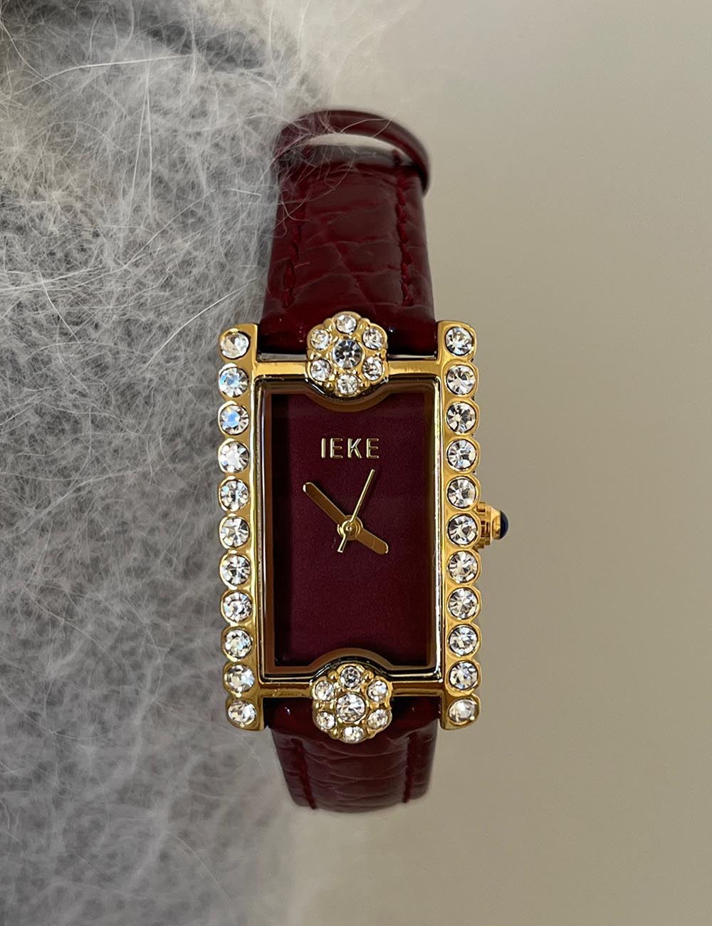 Rhinestone Flower Quartz Watch - DippedShop Wholesale - #8995