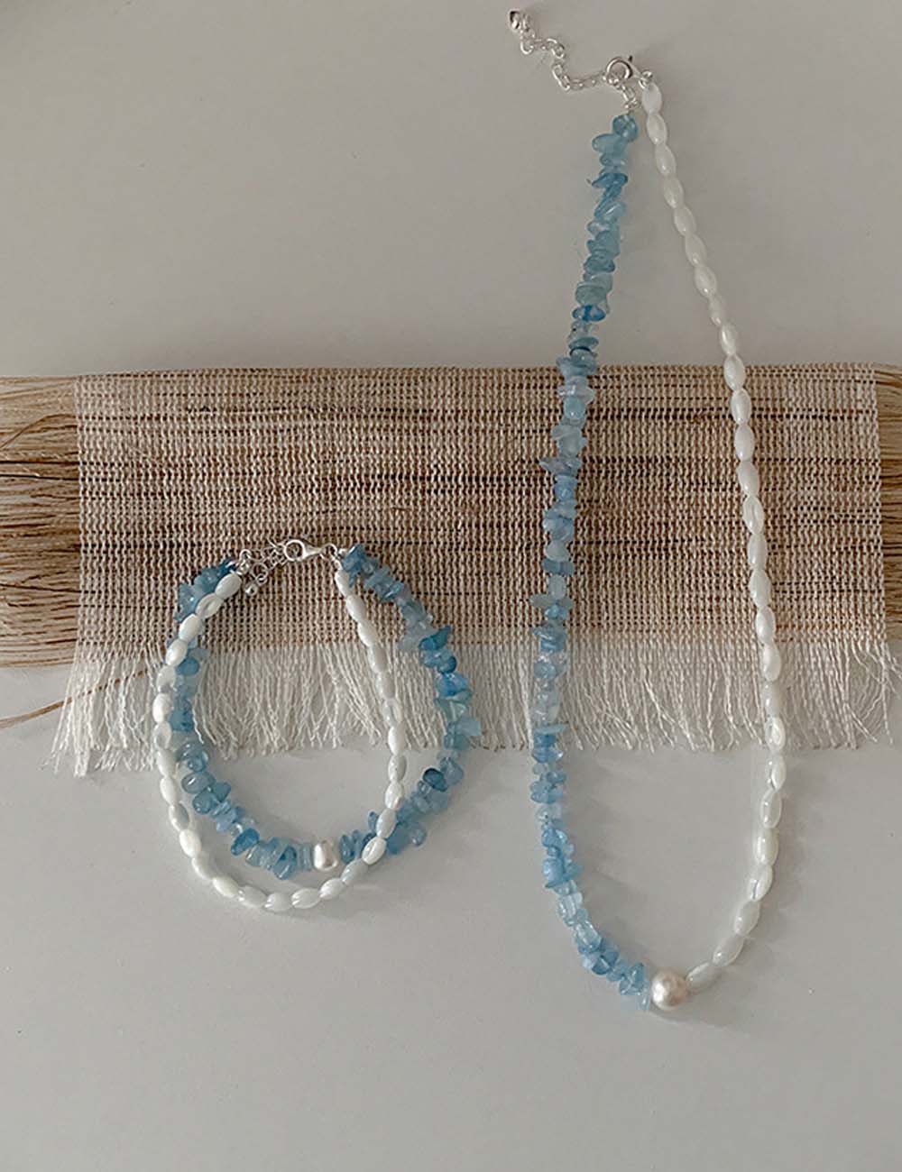Natural Gemstone Beaded Necklace - DippedShop Wholesale - #0019