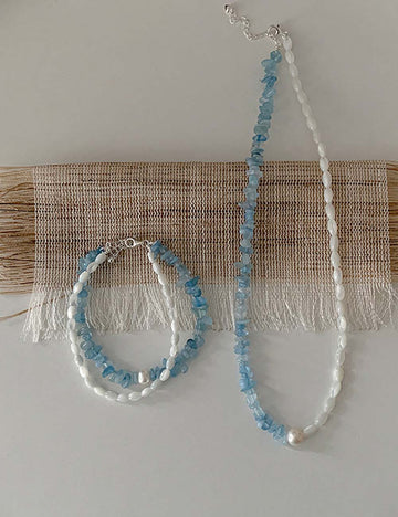 Natural Gemstone Beaded Necklace - DippedShop Wholesale - #0019